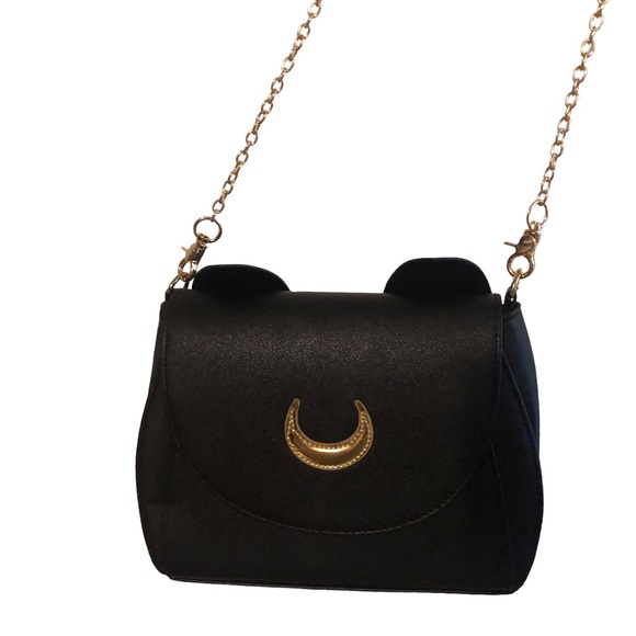 Luna Cat Crescent Moon Crossbody bag - Picture 3 of 12